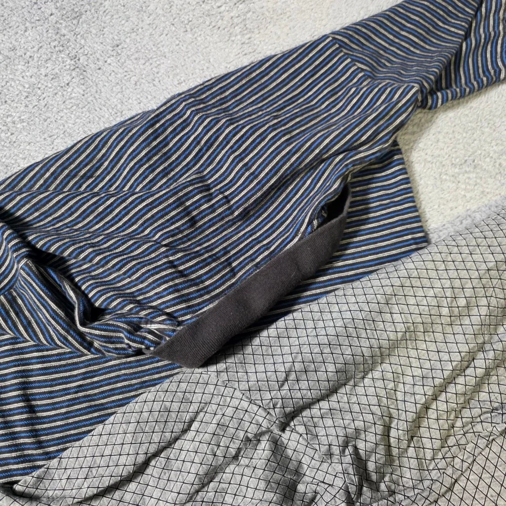 Ralph Lauren Mens XL Polo Shirts Bundle Blue Striped Grey Diamond 2pc
